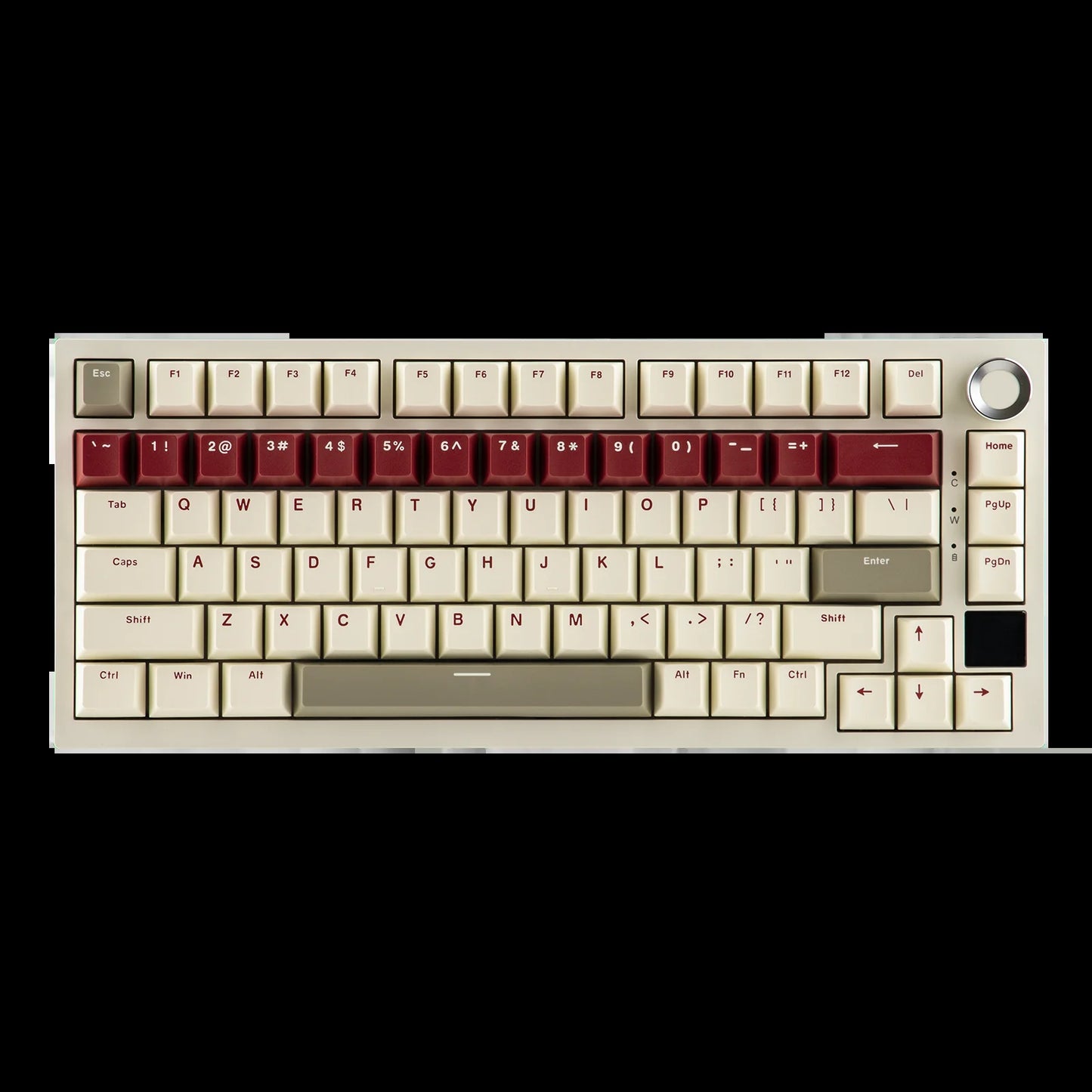 AK820 Pro 75% Gasket-Mounted Bluetooth 5.1/2.4G Wireless/Type-C Wired Mechanical Keyboard with TFT Screen for Mac/Win