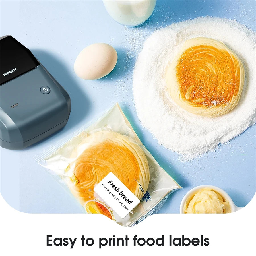 B1 Mini Portable Thermal Printer Self-Adhesive Sticker Label Maker Pocket Printer Labeling Machine Bluetooth B1