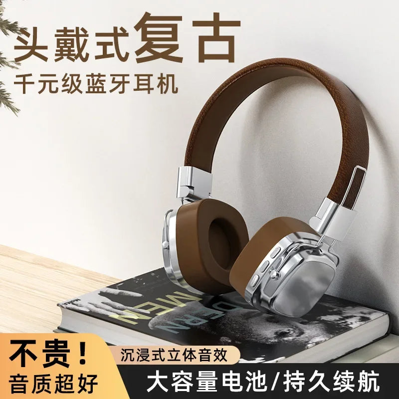 Original Bluetooth Wireless Headphones CR-8 Retro TWS Earphone for Samsung Iphone HIFI Game Headset with Mic Earbuds