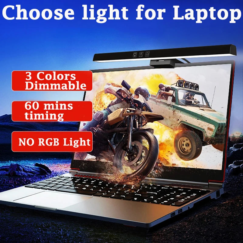 Led Monitor Light Bar Stepless Dimmable Desk Lamp Computer Screen Hanging Light Led Table Lamp Indoor Lighting for Laptop Office