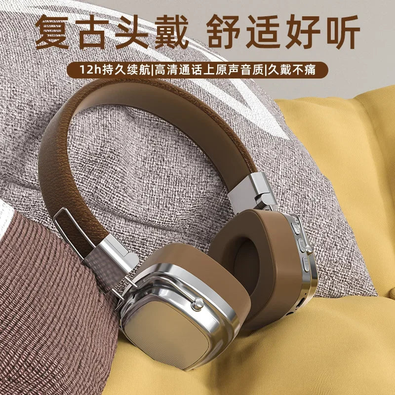 Original Bluetooth Wireless Headphones CR-8 Retro TWS Earphone for Samsung Iphone HIFI Game Headset with Mic Earbuds
