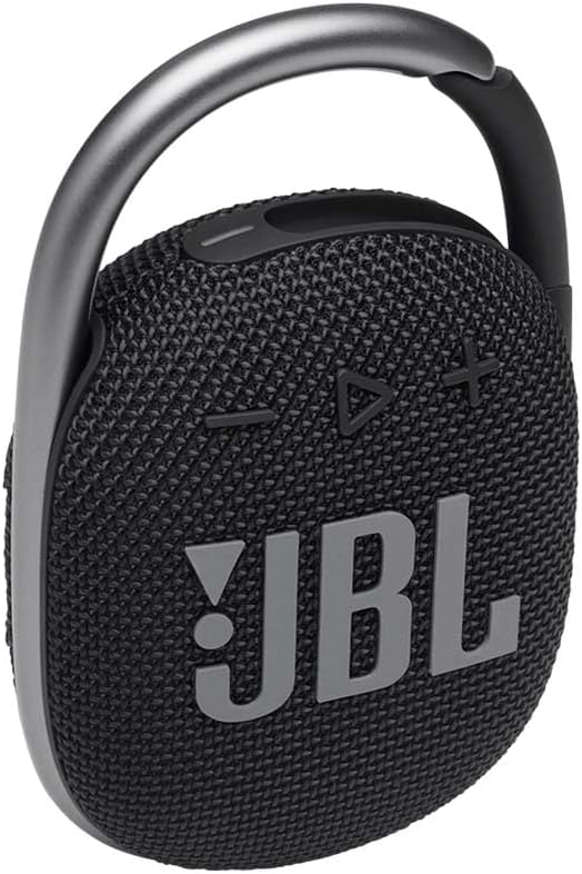 Clip 4 - Portable Bluetooth Speaker with a Built-In Battery, IP67 Waterproof and Dustproof, Compact Size and Great Sound. - Black