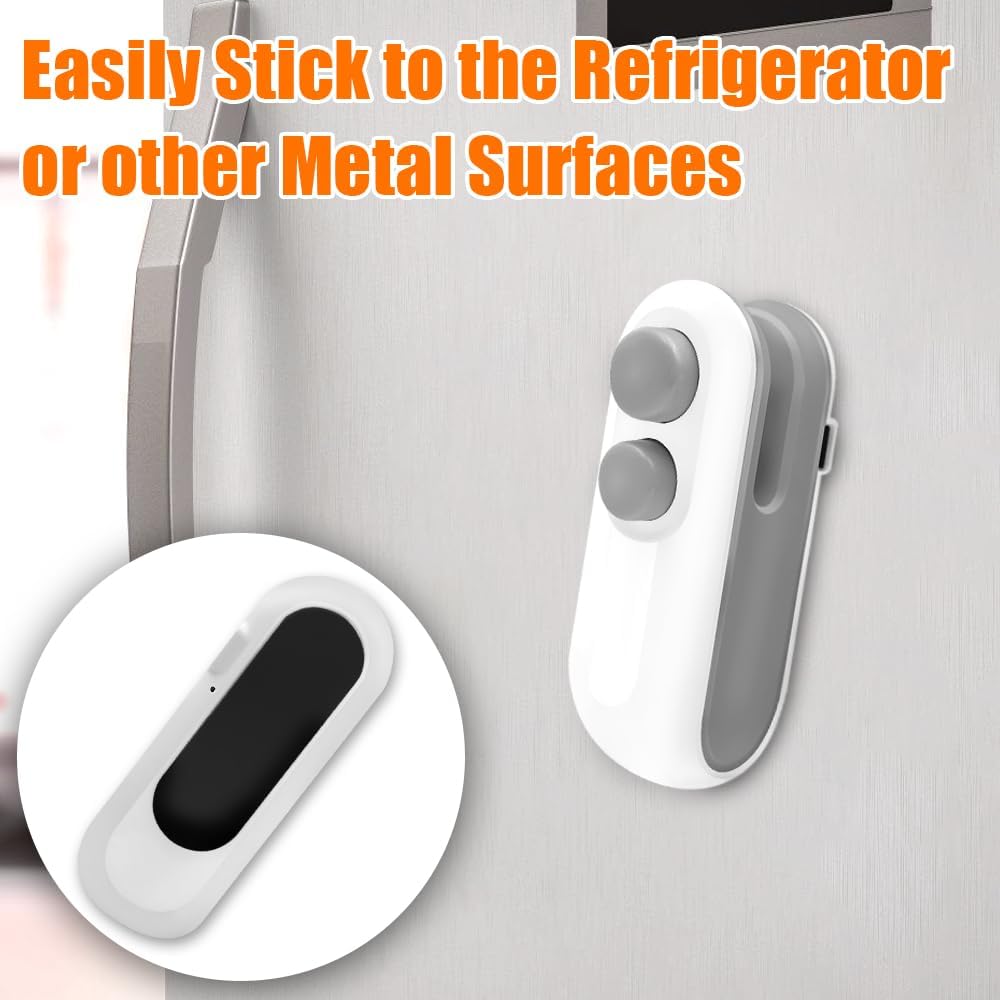 Mini Bag Sealer, 2 in 1 USB Rechargeable Bag Sealers Heat Seal Cutter, Handheld Chip Bag Sealer, Portable Resealer Machine for Plastic Bags Food Storage Snacks Freshness