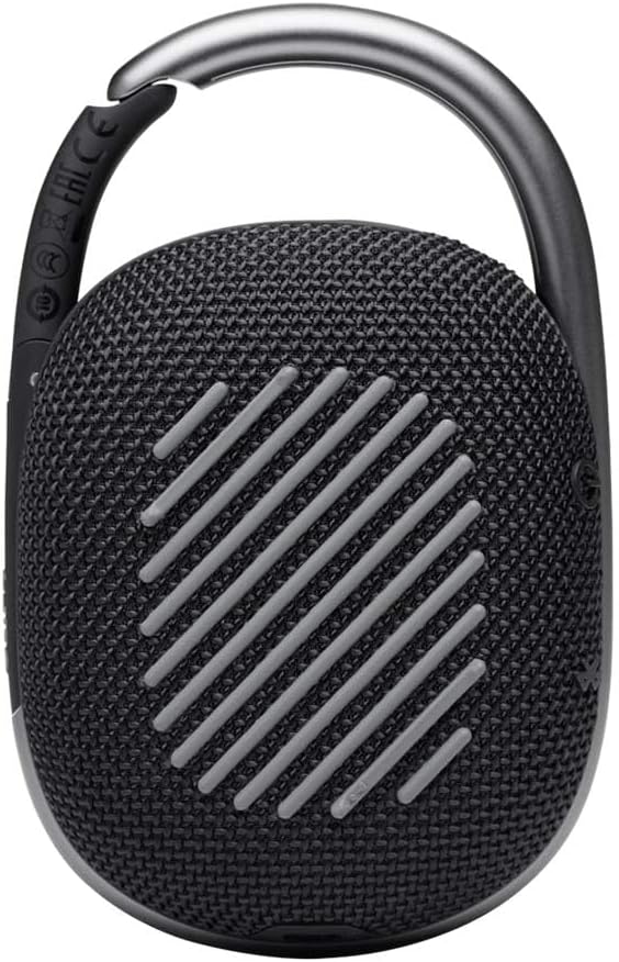 Clip 4 - Portable Bluetooth Speaker with a Built-In Battery, IP67 Waterproof and Dustproof, Compact Size and Great Sound. - Black