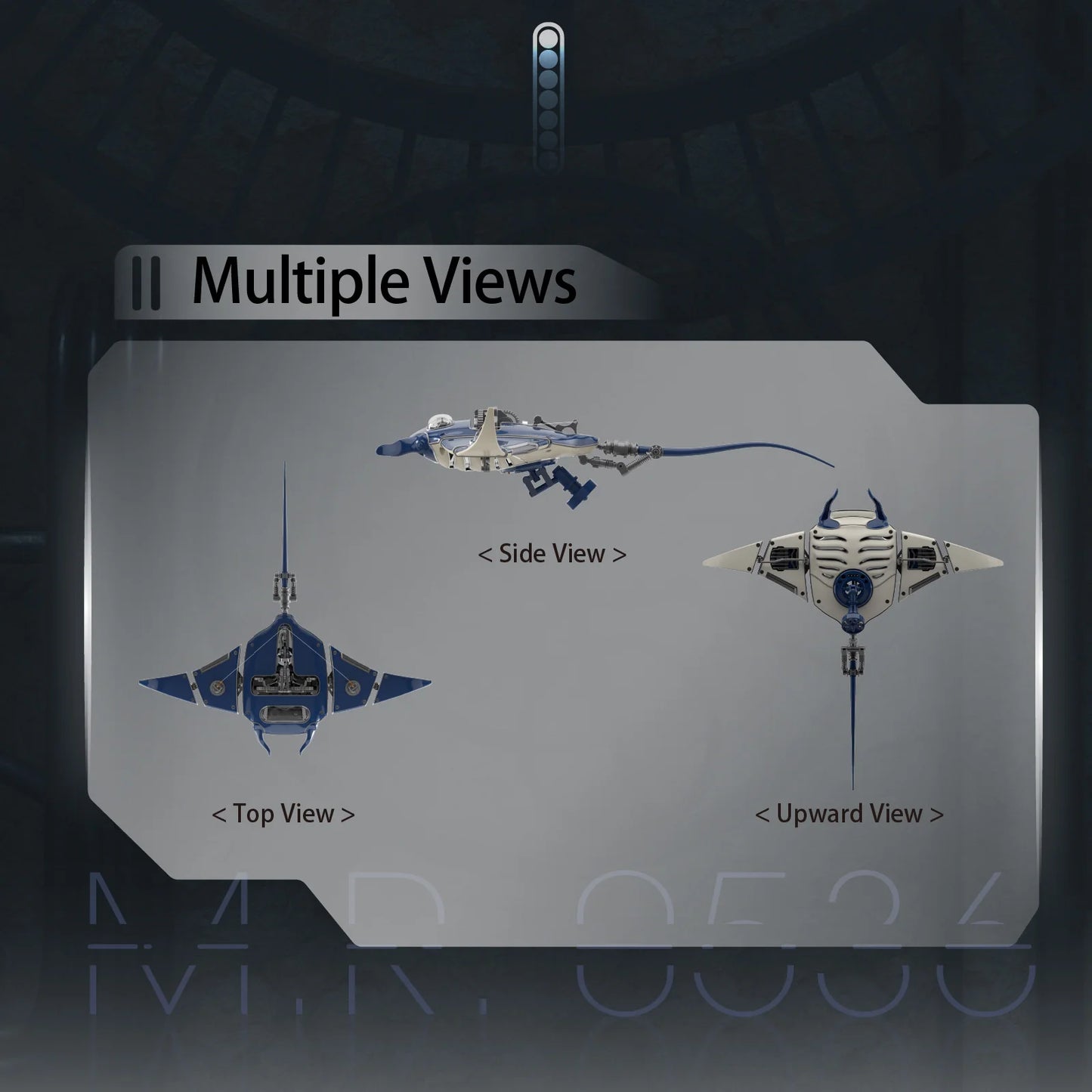 Build Mechanical Mobula Manta Ray Kinetic Sculpture Kits Metal Automata Toy