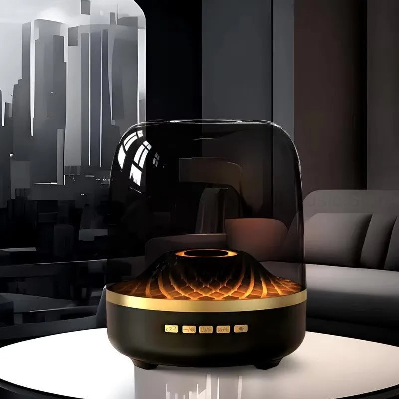High-Quality Wireless Bluetooth Speaker Large Volume RGB Light Computer Desktop Gift Home Transparent Speaker Protable Subwoofer
