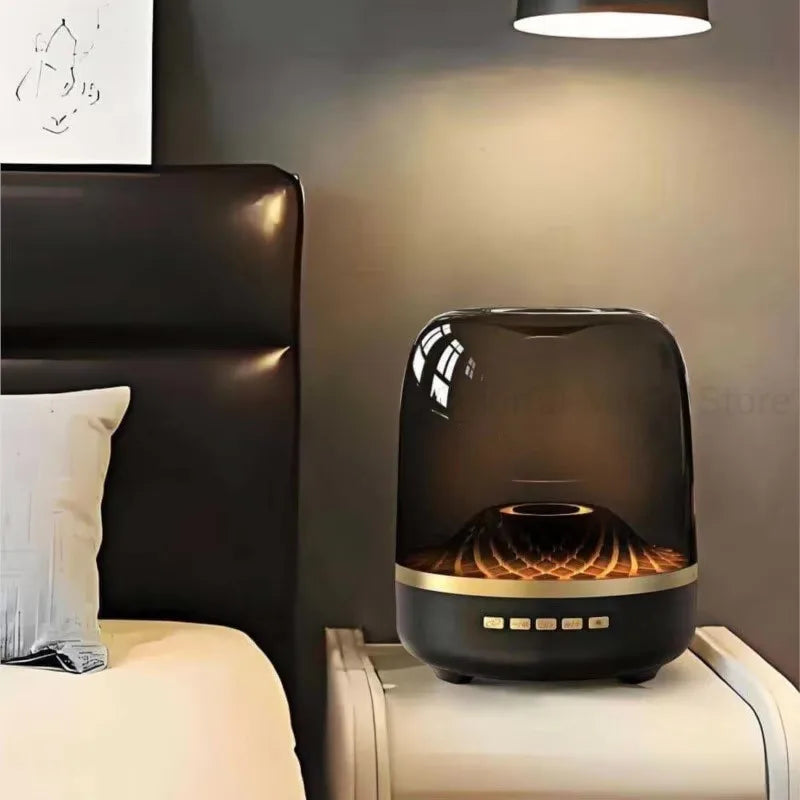 High-Quality Wireless Bluetooth Speaker Large Volume RGB Light Computer Desktop Gift Home Transparent Speaker Protable Subwoofer