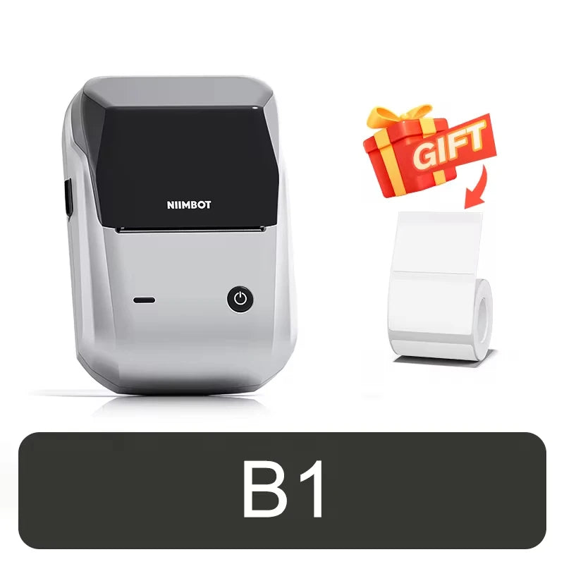 B1 Mini Portable Thermal Printer Self-Adhesive Sticker Label Maker Pocket Printer Labeling Machine Bluetooth B1