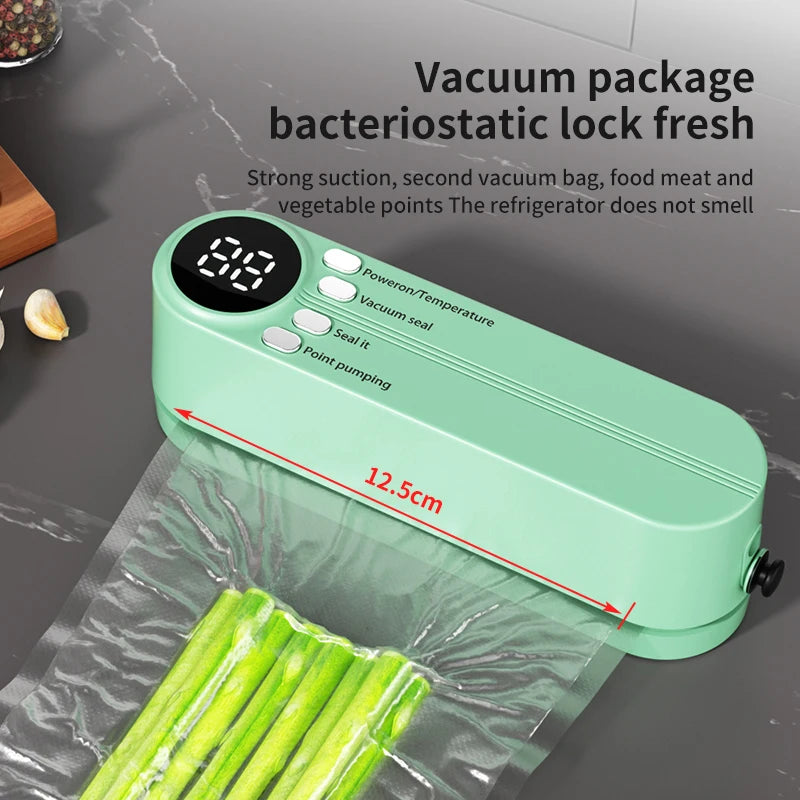 2025 Mini Wireless Vacuum Sealing Machine, USB Home Fully Automatic Portable Food Packaging Plastic Sealing Machine