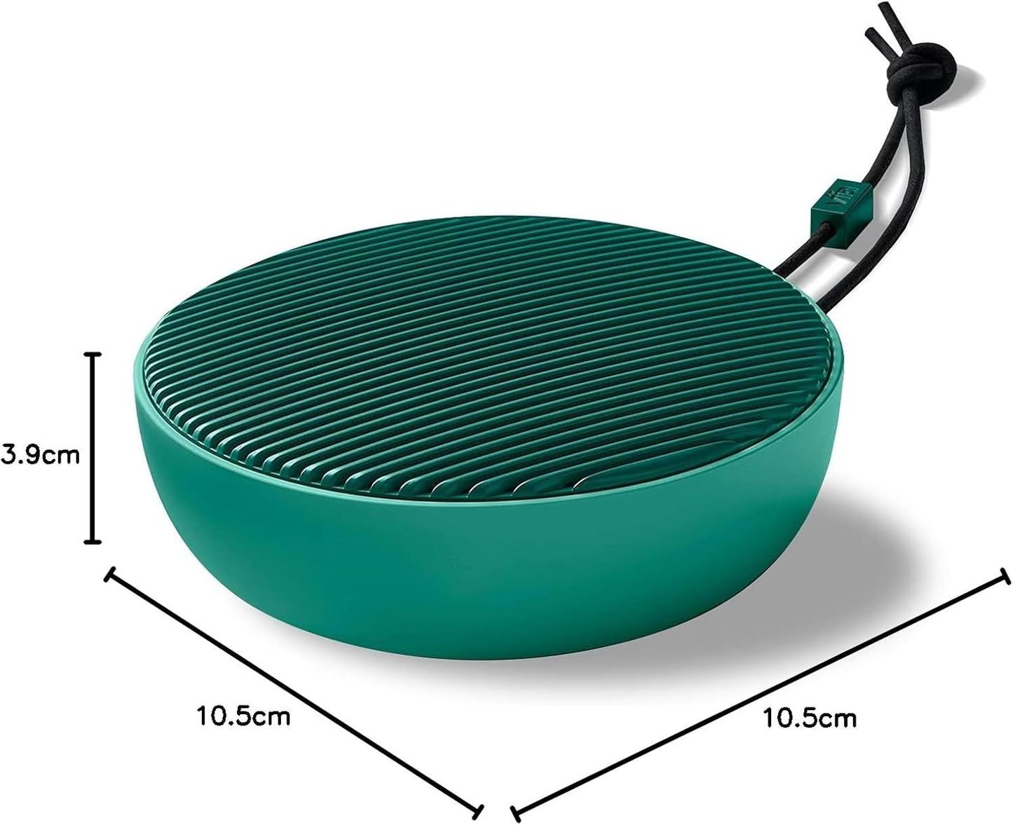 City Bluetooth Speaker, Portable Wireless Loudspeaker, Bluetooth 5.0 / Dual Pairing / IPX4 Waterproof, Hifi Audio & Built-In Mic Mini Speakers for Travel and Party (Sage Green)