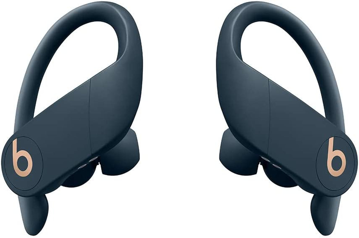Power Pro Wireless Earbuds - H1 Headphone Chip, Class 1 Bluetooth Headphones, 9 Hours of Listening Time, Sweat Resistant, Built-In Microphone - Navy