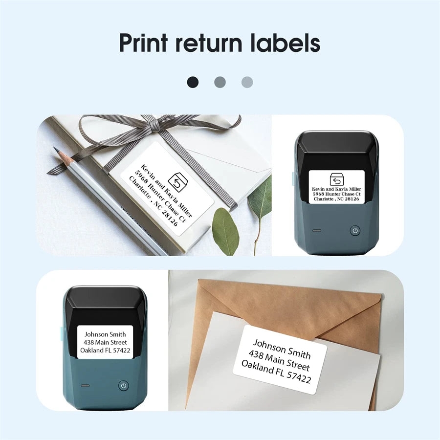 B1 Mini Portable Thermal Printer Self-Adhesive Sticker Label Maker Pocket Printer Labeling Machine Bluetooth B1