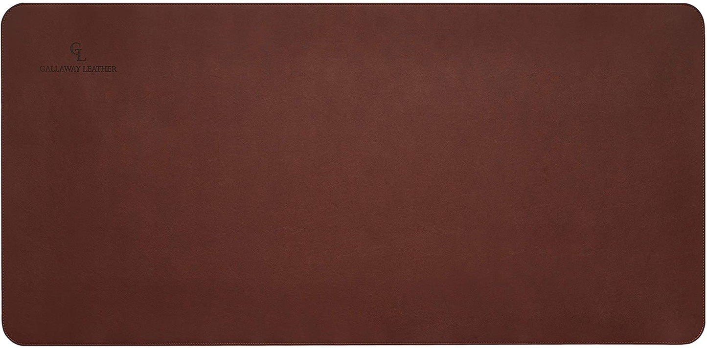 Desk Mat - Desk Pad 91.5 X 43 Cm - XXL Mouse Mat - Non-Slip Desk Cover - Desk Accessories (Dark Brown)