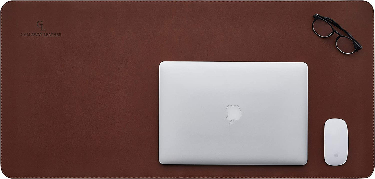 Desk Mat - Desk Pad 91.5 X 43 Cm - XXL Mouse Mat - Non-Slip Desk Cover - Desk Accessories (Dark Brown)