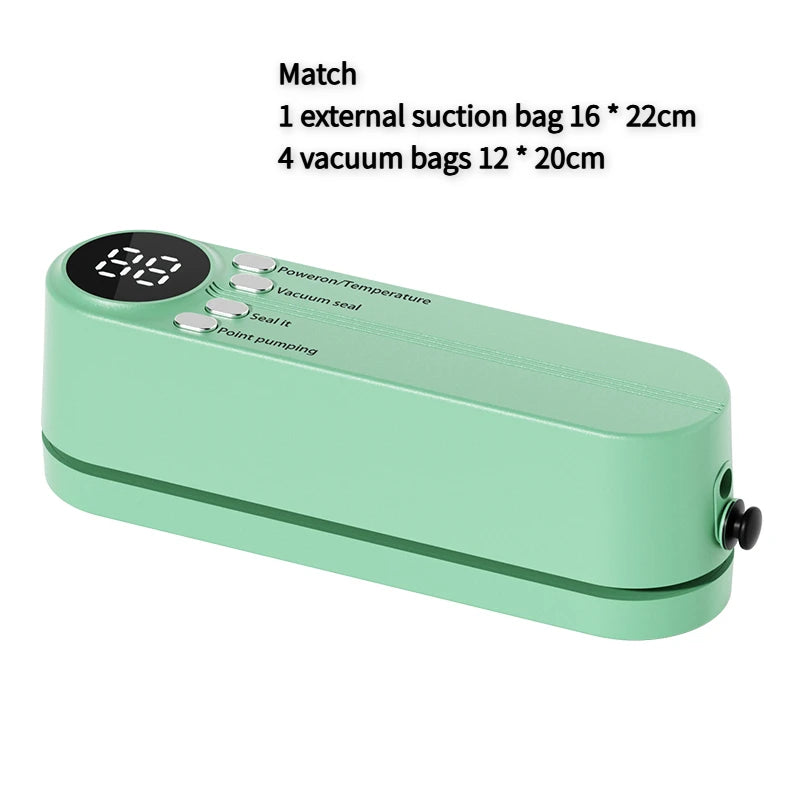 2025 Mini Wireless Vacuum Sealing Machine, USB Home Fully Automatic Portable Food Packaging Plastic Sealing Machine