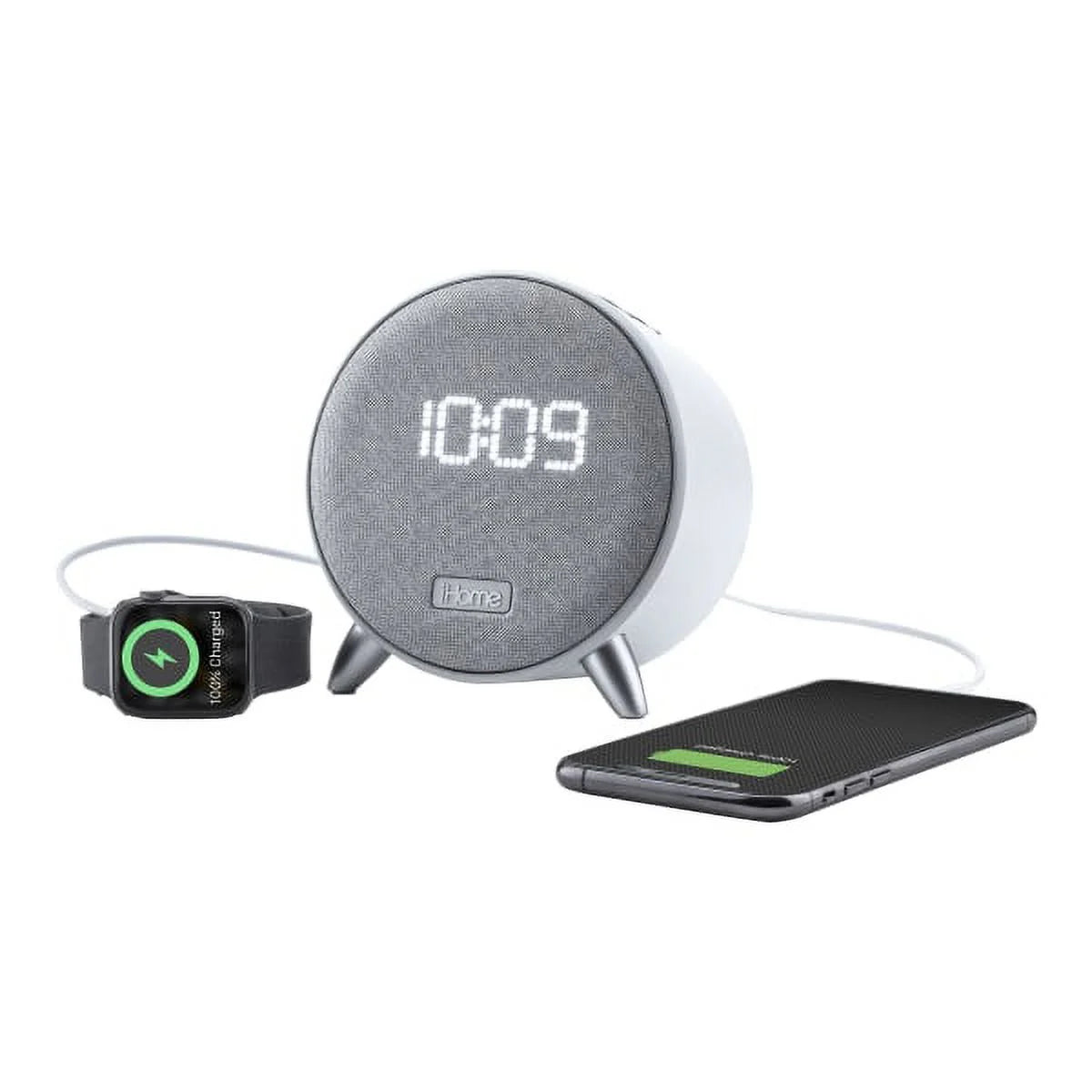 Ibt235W - Speaker Clock - Wireless - Bluetooth - White