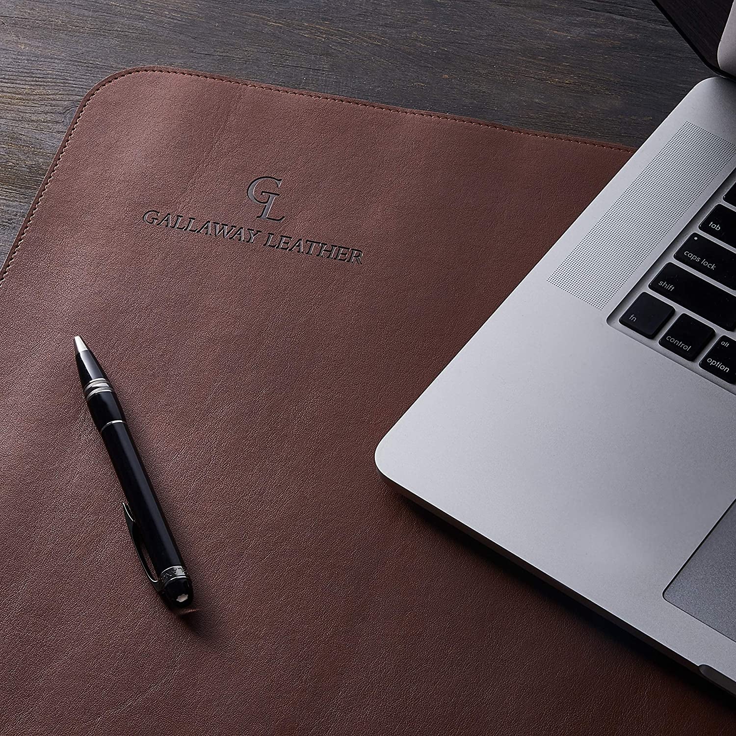 Desk Mat - Desk Pad 91.5 X 43 Cm - XXL Mouse Mat - Non-Slip Desk Cover - Desk Accessories (Dark Brown)