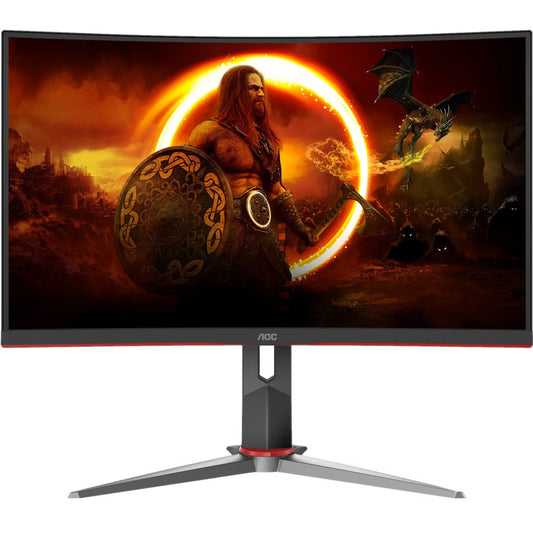 C27G2Z 27" Class Full HD Curved Screen Gaming LCD Monitor, 16:9, Red, Black
