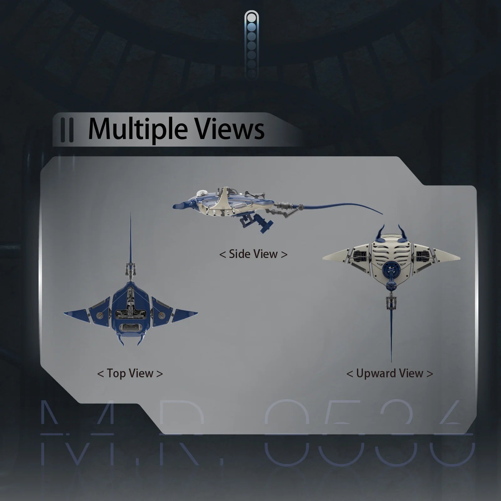 Build Mechanical Mobula Manta Ray Kinetic Sculpture Kits Metal Automata Toy