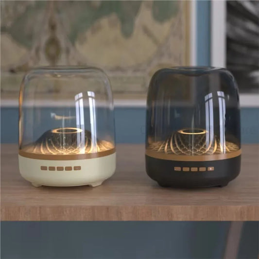 High-Quality Wireless Bluetooth Speaker Large Volume RGB Light Computer Desktop Gift Home Transparent Speaker Protable Subwoofer