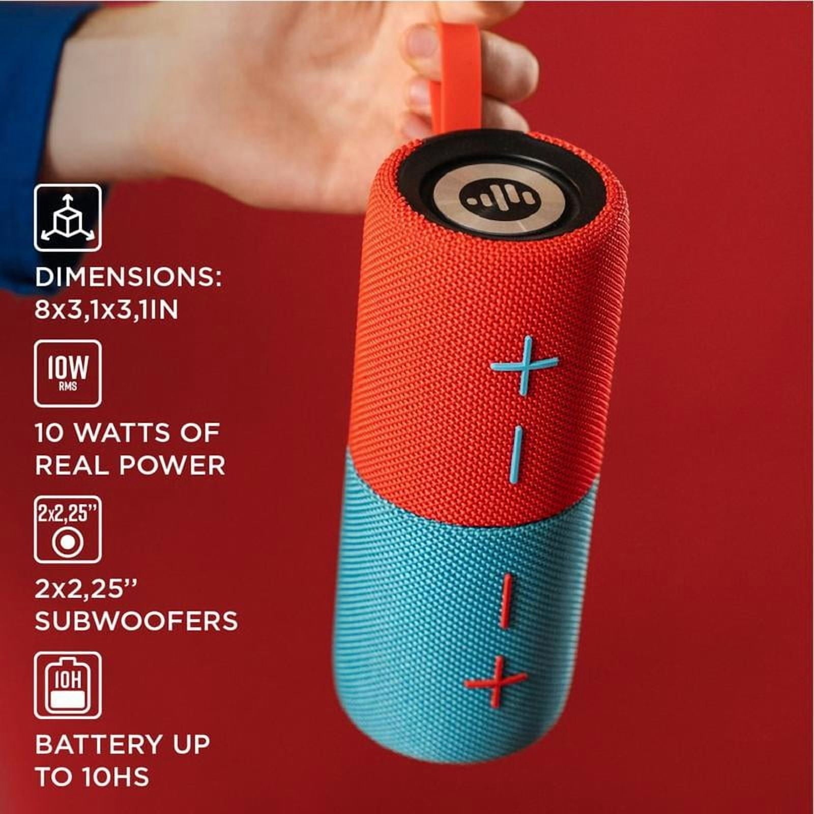 2-in-1 Waterproof Magnetic Bluetooth Speaker - Powerful 20W Stereo Sound, 24-Hour Playtime, True Wireless Pairing for Home, Outdoors & Travel