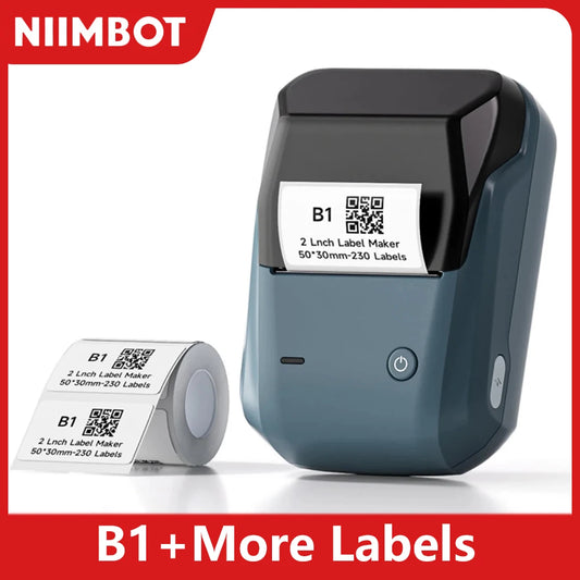 B1 Mini Portable Thermal Printer Self-Adhesive Sticker Label Maker Pocket Printer Labeling Machine Bluetooth  B1